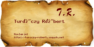 Turóczy Róbert névjegykártya